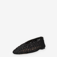 Inuovo YTA009-BLACK Ballerine nere traforate da donna