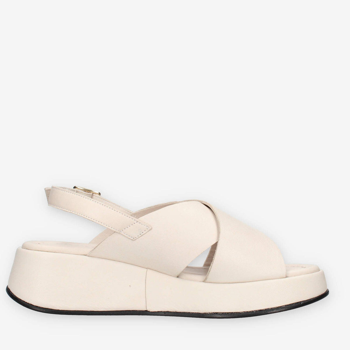 Frau 04M4-BURRO Sandali burro da donna con la zeppa