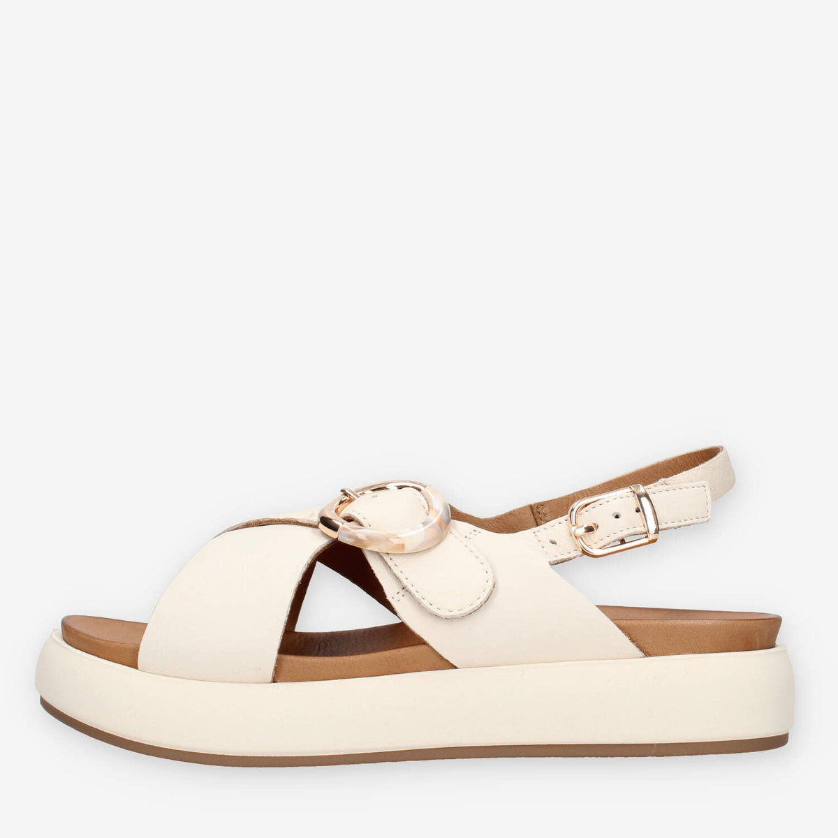 Inuovo A96066-CREMA Sandali crema da donna