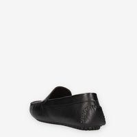 Frau 12M0-BLACK Mocassini neri da uomo