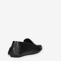 Frau 12M0-BLACK Mocassini neri da uomo