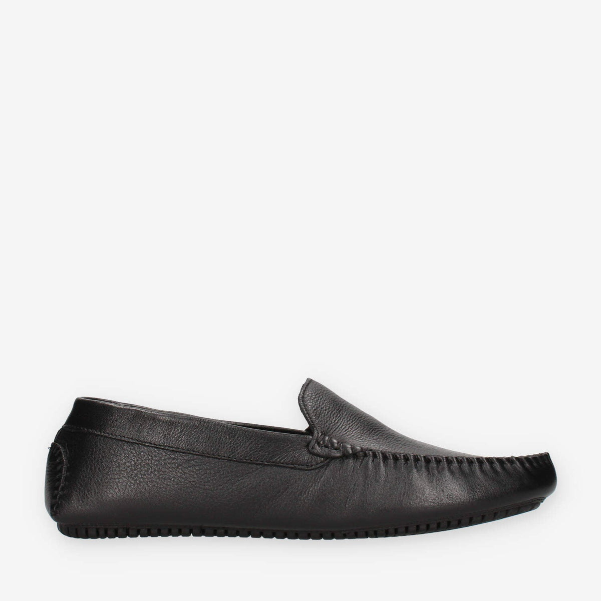 Frau 12M0-BLACK Mocassini neri da uomo