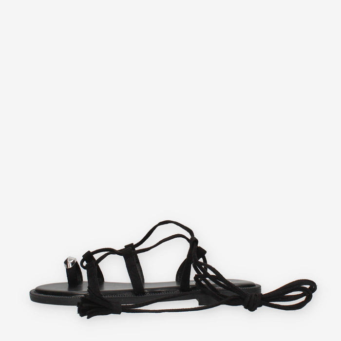 Marina Torres J41243-59-BLACK Sandali infradito neri alla schiava