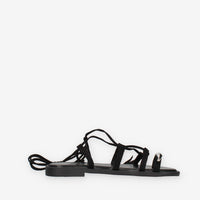 Marina Torres J41243-59-BLACK Sandali infradito neri alla schiava