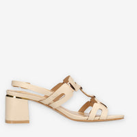 Marina Torres WH6871-BEIGE Sandali beige con applicazioni metalliche