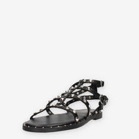 Marina Torres J41201-80-BLACK Sandali neri con borchie