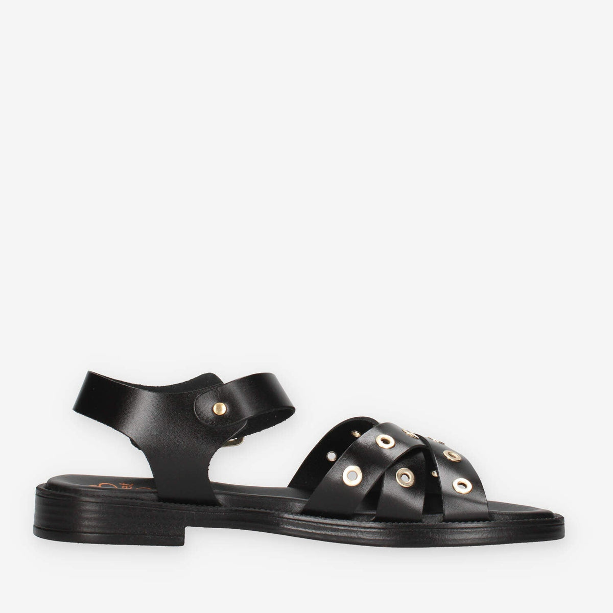 Porronet 3233-NEGRO Sandali bassi neri da donna