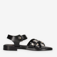 Porronet 3233-NEGRO Sandali bassi neri da donna