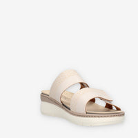 Clia Walk ESTRAIBILE653-CANAPA Ciabatte beige da donna
