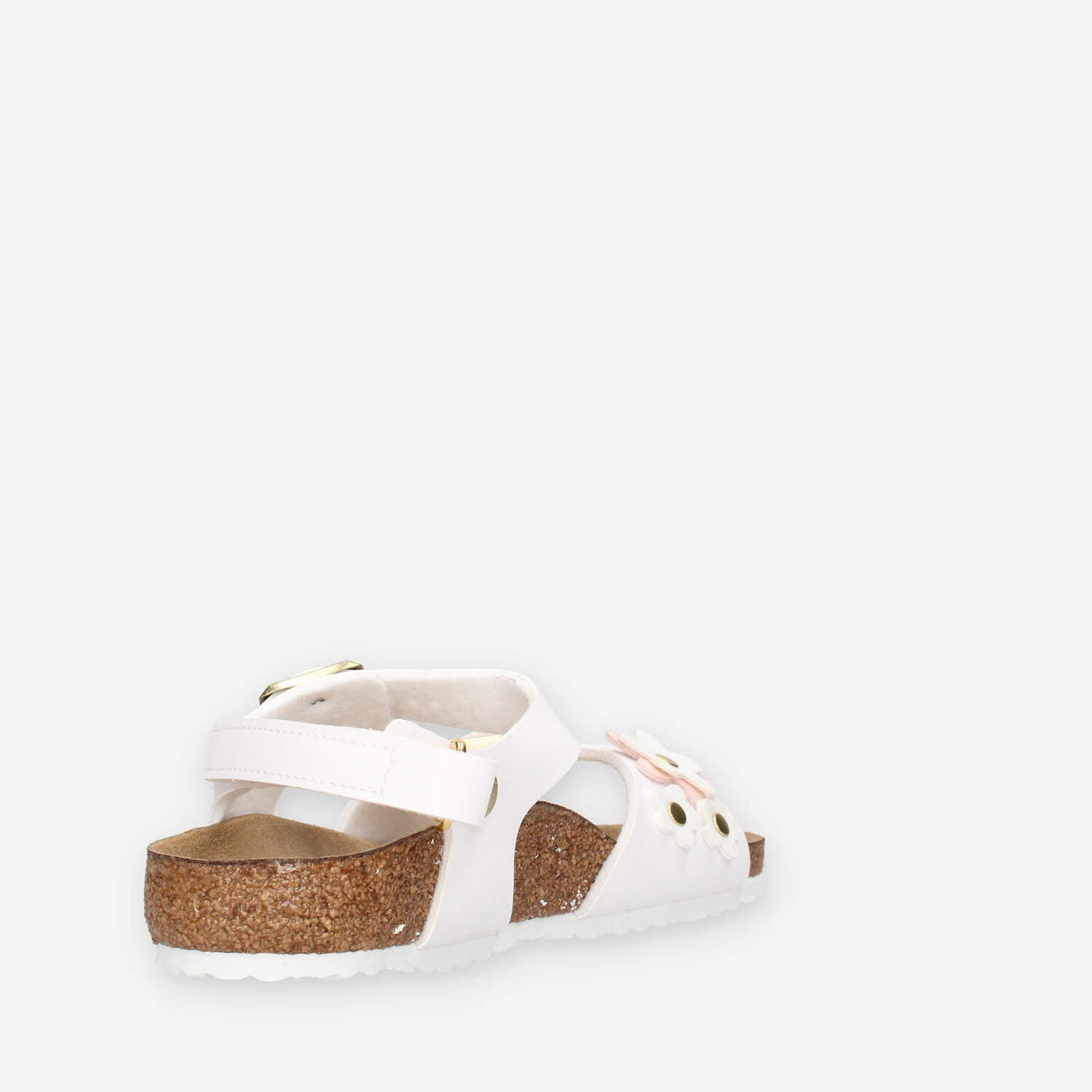 Birkenstock 1029561 Rio Plain AS Kids Sandali bianchi da bimba (calzata stretta)