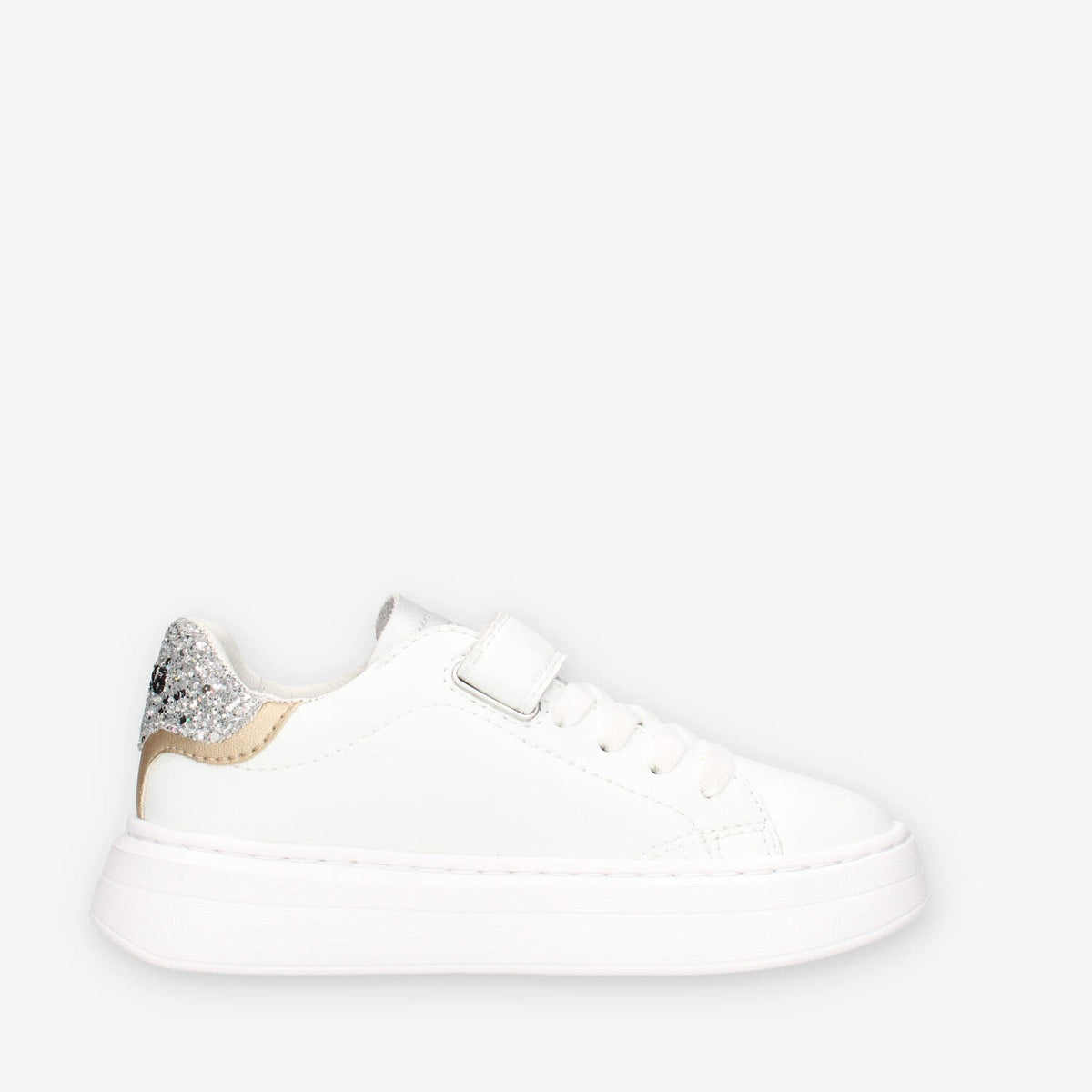 Sneakers Eleganti per Bambina GIRL'S GRACE (KID) - Bianco/Argento con Glitter