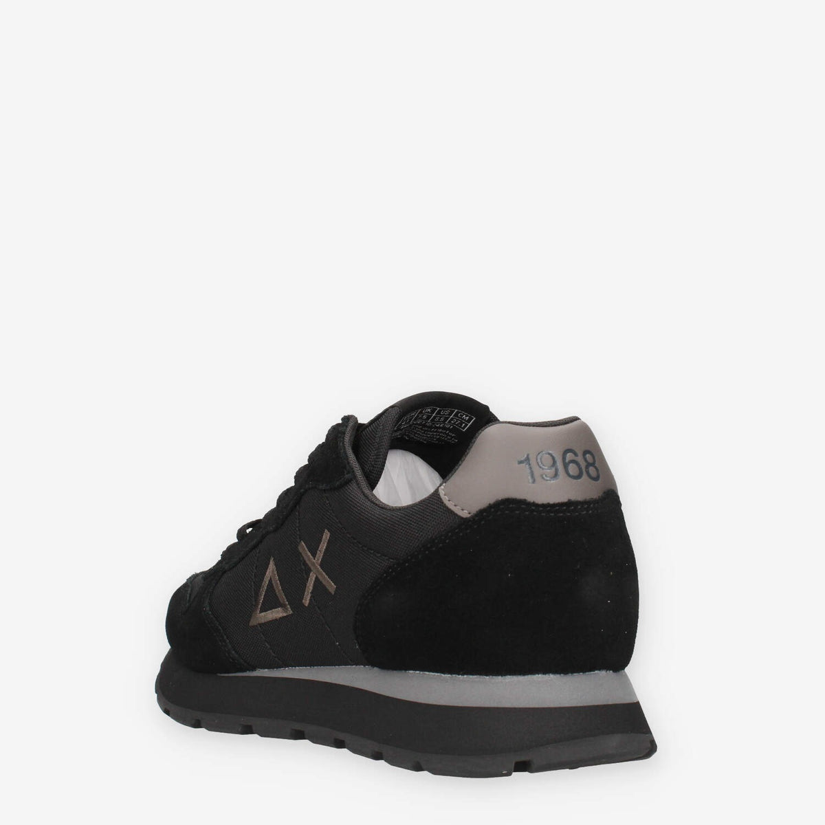Sneakers Sun 68 TOM SOLID in Nero e Grigio Scuro - Modello Z46101
