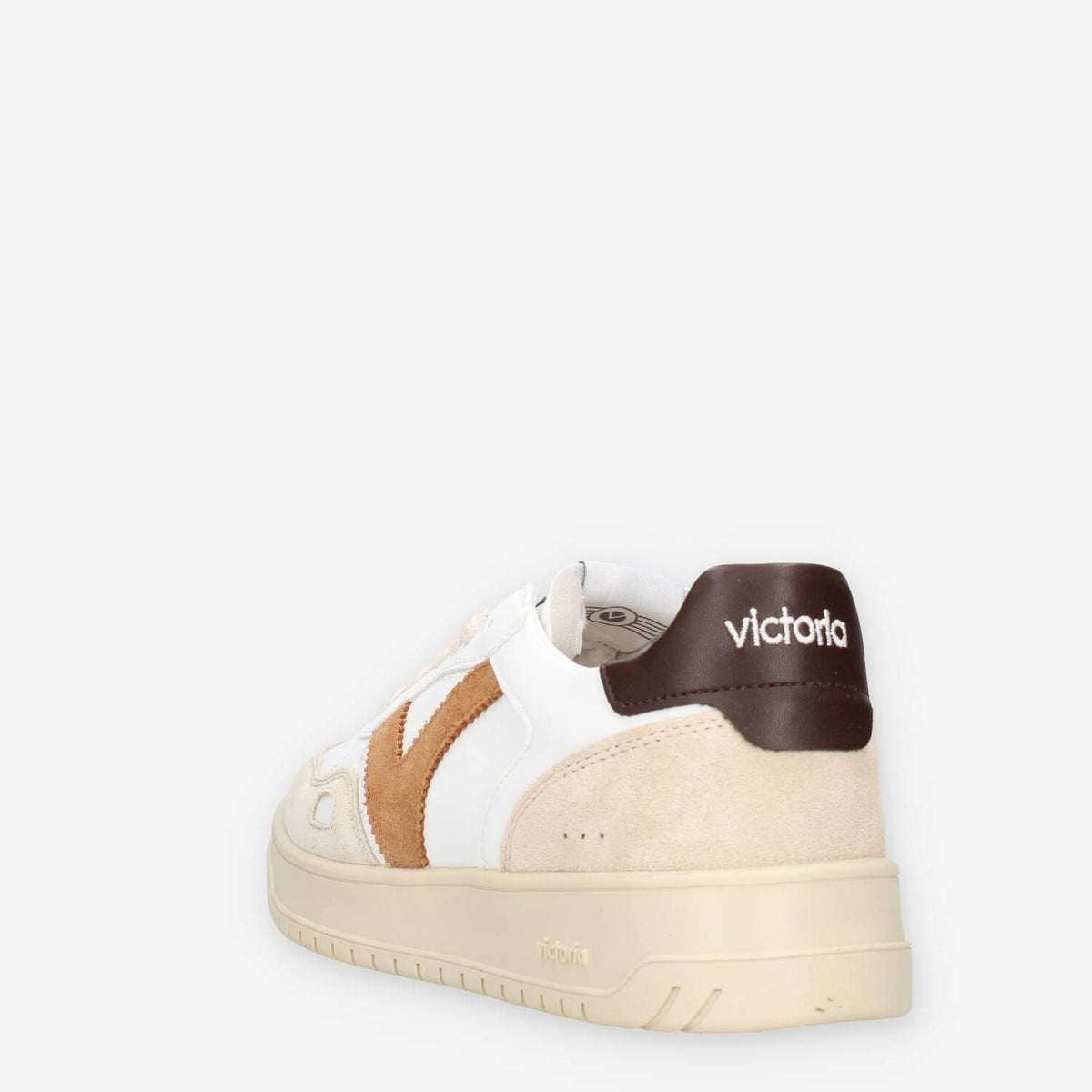 Sneakers bianche e camel da uomo - Victoria