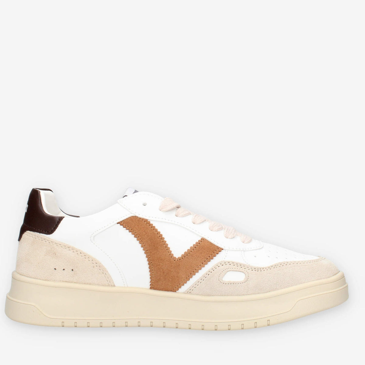 Sneakers bianche e camel da uomo - Victoria