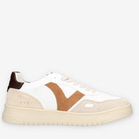 Sneakers bianche e camel da uomo - Victoria