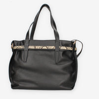 Borsa a Spalla Donna Nero Giardini - Modello Dollaro Nero T.Pitone Castoro