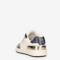 Sneakers Teddy Smith 121157-GOLD in Pelle con Dettagli Dorati