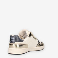 Sneakers Teddy Smith 121157-GOLD in Pelle con Dettagli Dorati