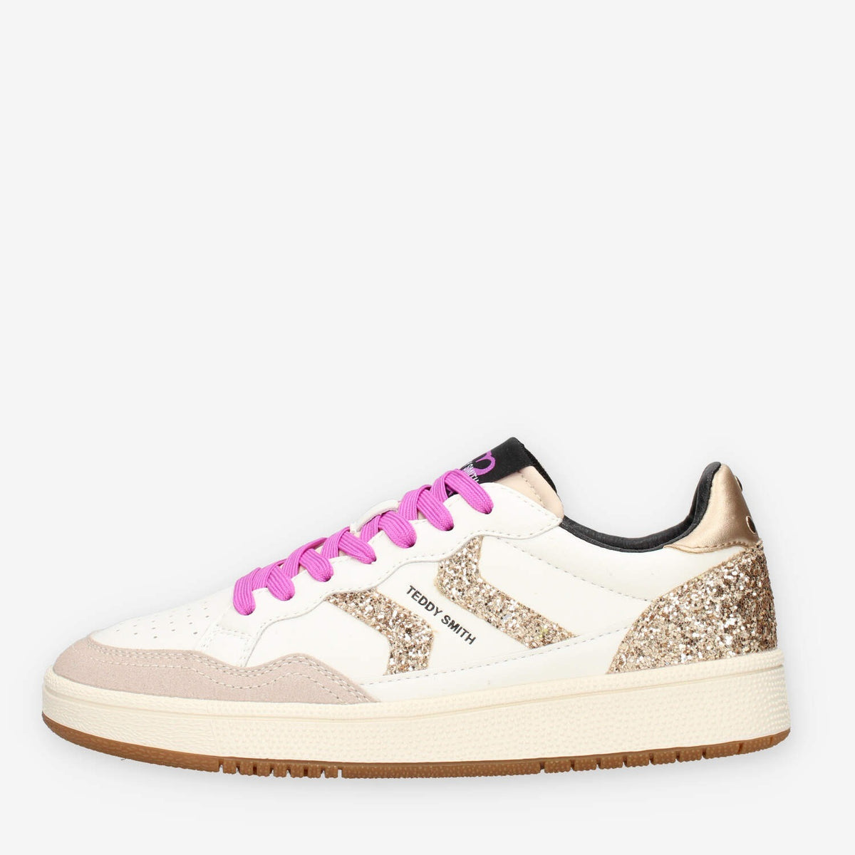 Sneakers Glamour Beige con Dettagli Glitterati - Teddy Smith