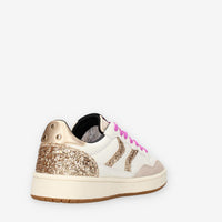 Sneakers Glamour Beige con Dettagli Glitterati - Teddy Smith