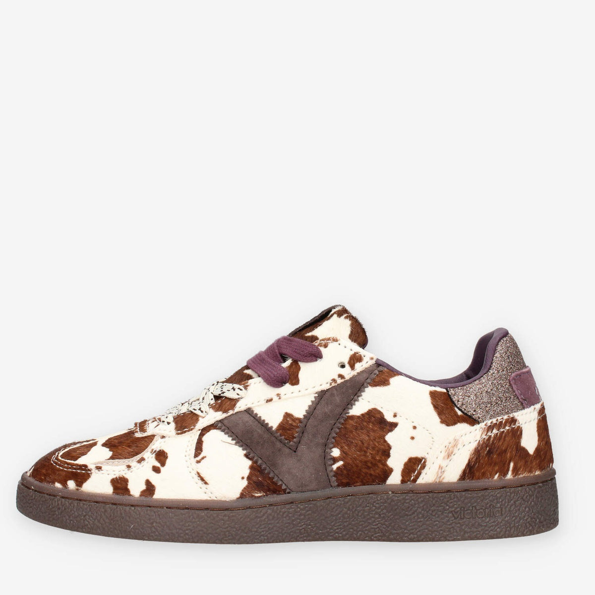 Sneakers Victoria in Pelle con Stampa Animalier