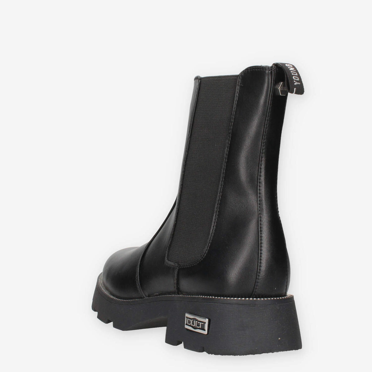 Stivaletti Chelsea Neri in Pelle - Cult T-362-BLACK