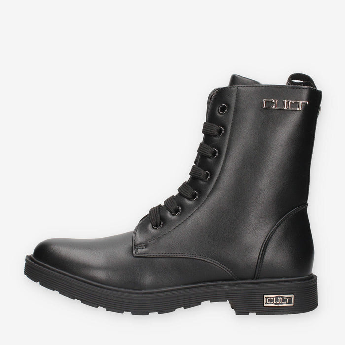 Stivaletti in Pelle Nera T-390-BLACK di Cult