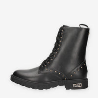 Stivaletti Neri con Borchie e Zip Laterale - Cult T-714-BLACK