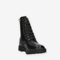 Stivaletti Neri con Borchie e Zip Laterale - Cult T-714-BLACK