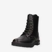 Stivaletti Neri con Borchie e Zip Laterale - Cult T-714-BLACK