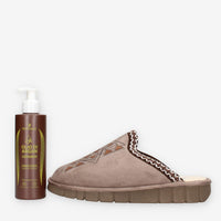 Pantofole Comfort in Taupe con Olio di Argan - Clia Walk