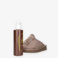 Pantofole Comfort in Taupe con Olio di Argan - Clia Walk