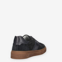 Sneakers Eleganti Uomo in Pelle Scamosciata Nero Giardini