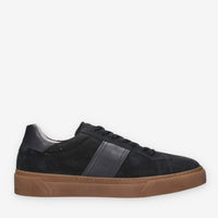 Sneakers Eleganti Uomo in Pelle Scamosciata Nero Giardini