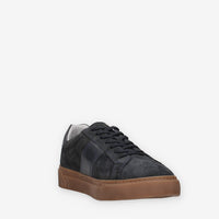 Sneakers Eleganti Uomo in Pelle Scamosciata Nero Giardini