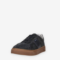 Sneakers Eleganti Uomo in Pelle Scamosciata Nero Giardini