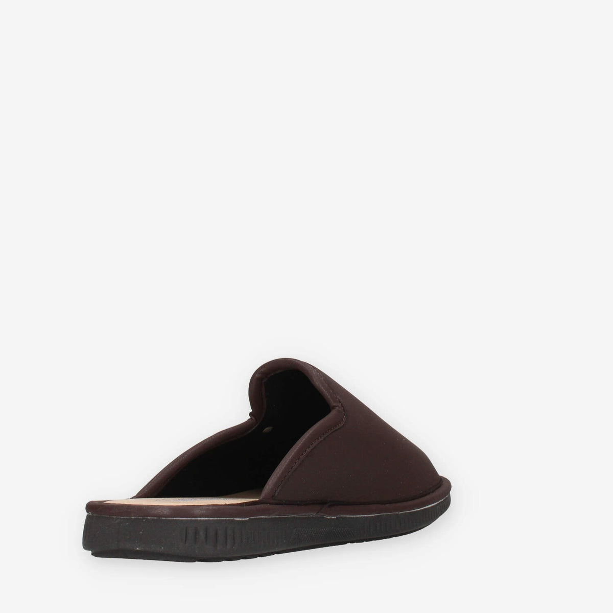 Pantofole in Pelle Memory Foam Clia Walk - Marrone Scuro