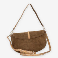Borsa a Tracolla in Suede verde oliva - Alviero Martini Prima Classe