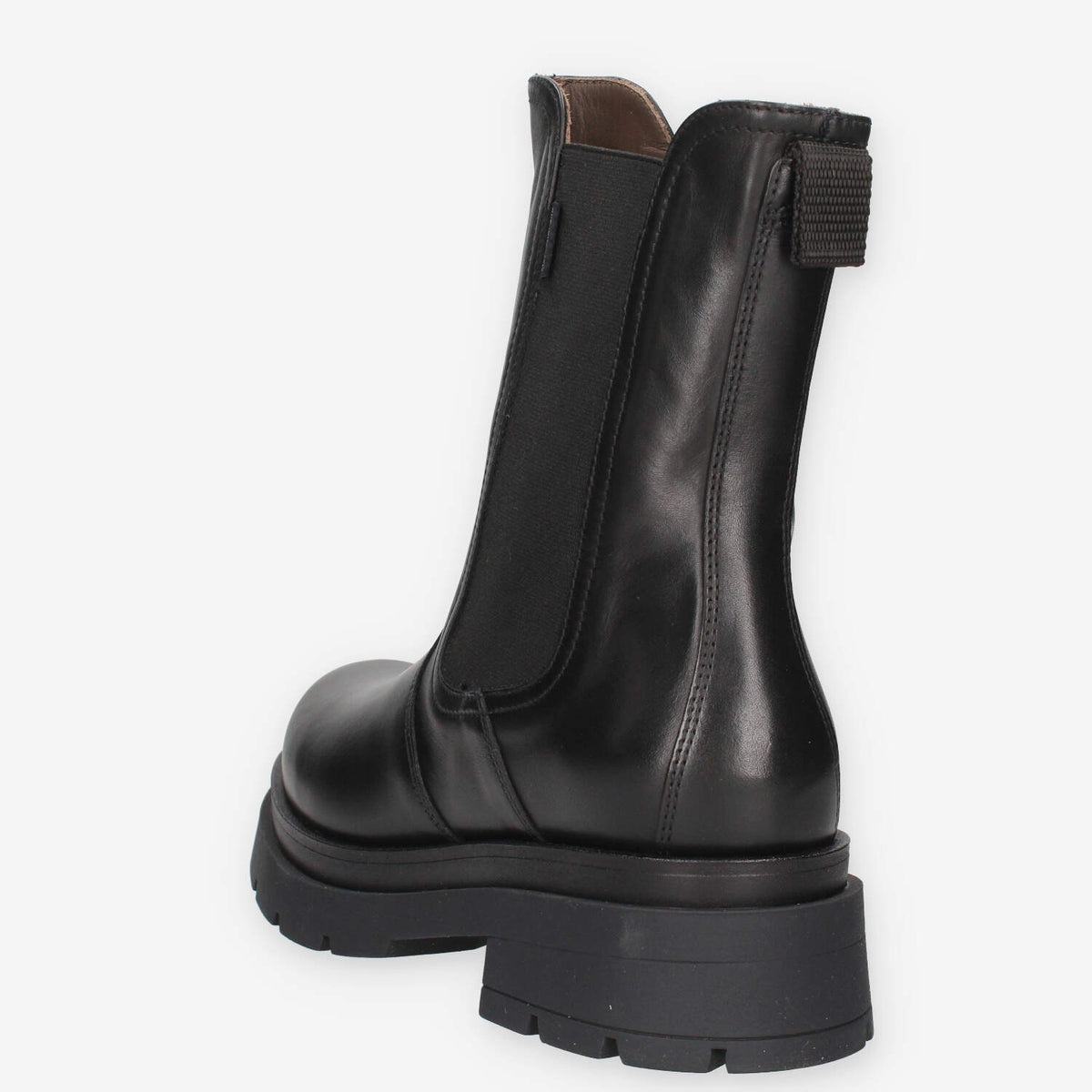 Stivaletti Chelsea in Pelle Nera Nero Giardini