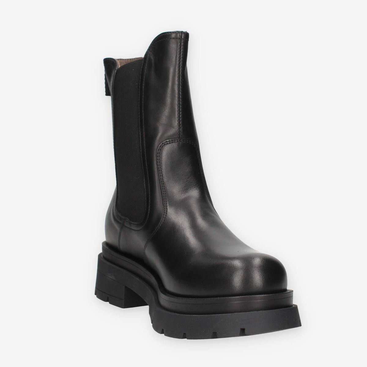 Stivaletti Chelsea in Pelle Nera Nero Giardini