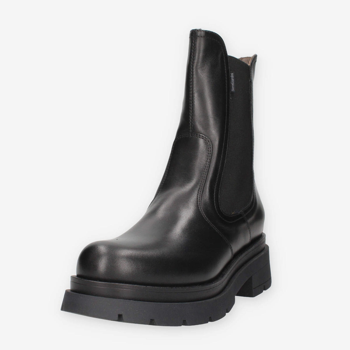 Stivaletti Chelsea in Pelle Nera Nero Giardini