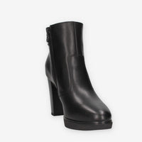 Stivaletti in Pelle Nera con Tacco Alto - Nero Giardini
