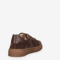 Sneakers in Pelle Scamosciata Marrone - Nero Giardini