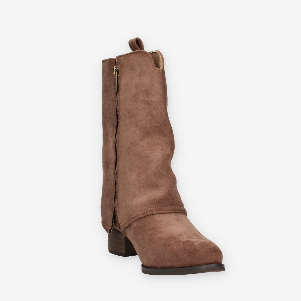 Stivaletti Taupe in Ecopelle Scamosciata - Xti Tentations