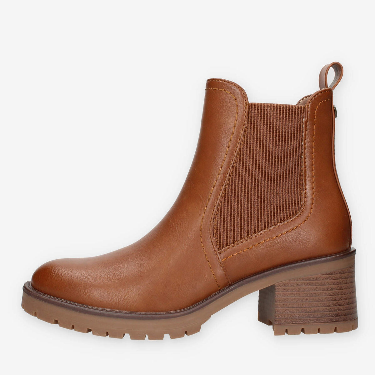Stivaletti Chelsea in Ecopelle Camel - Xti Tentations