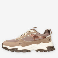 Sneakers Donna Taupe con Dettagli Brillanti - Refresh