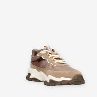Sneakers Donna Taupe con Dettagli Brillanti - Refresh