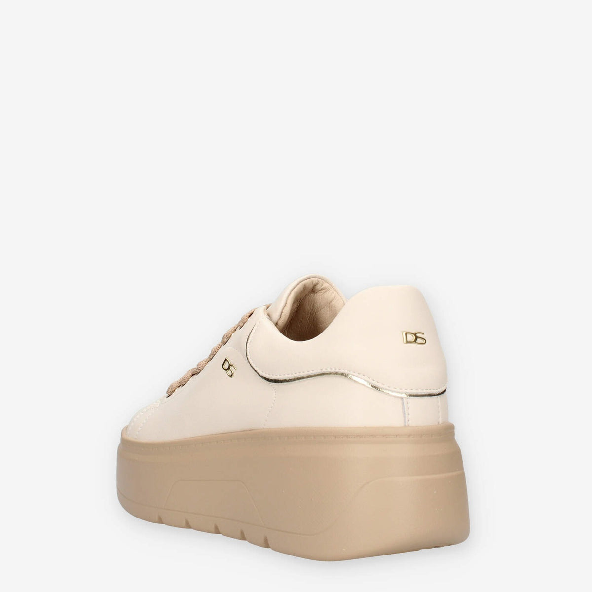 Sneakers Platform Donna Serena in Beige Chiaro
