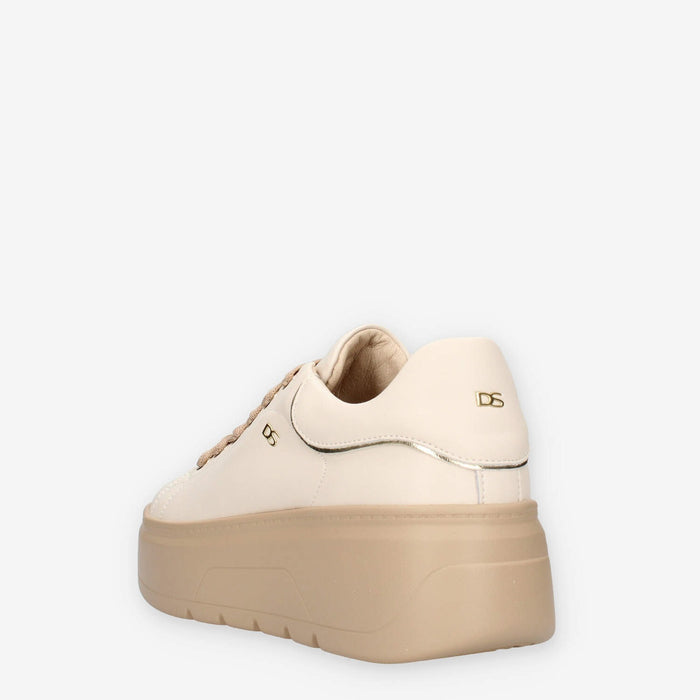 Sneakers Platform Donna Serena in Beige Chiaro