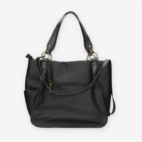 Borsa a Spalla in Pelle Sintetica Nera - Refresh